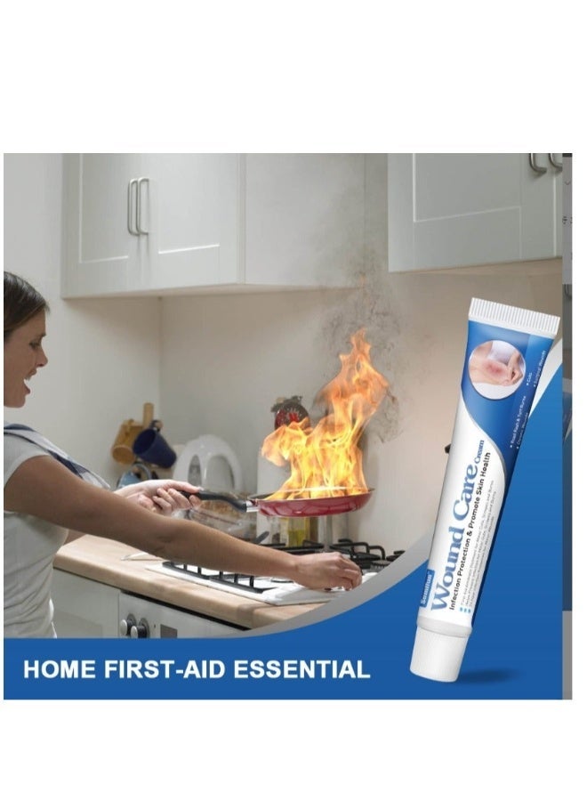 QANZIRE Burn Ointment Burning Wound Care Anti-Infection Cream Antibacterial Skin Healing Burn Ointment 20g - Image 2