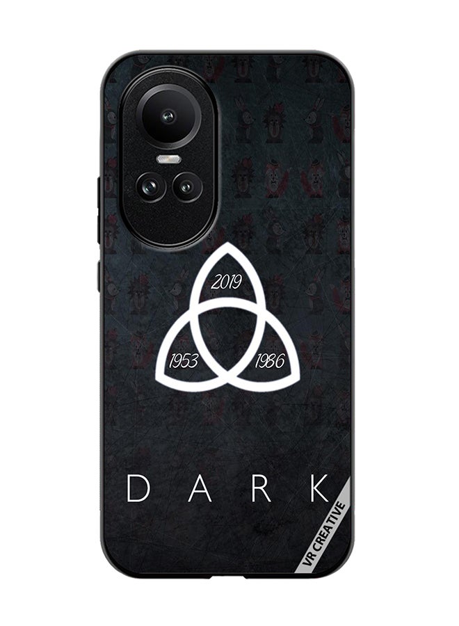 VR CREATIVE Protective Case Cover For Oppo Reno 10 Pro Dark Design Multicolour - Image 1