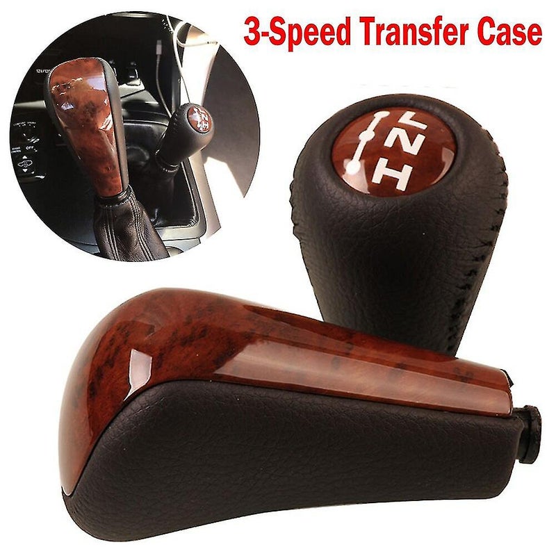 Red Wooden Color Transmission Gear Shift Knob Compatible With Toyota Land Cruiser Prado 120 2003 - Image 2