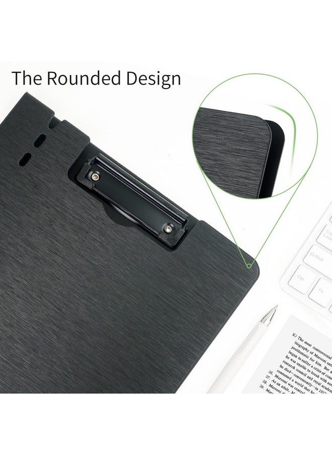 URbantin A4 Clipboard Foldera4 Foldable Clipboards With Pocket5 Pack A4 Clipboards Clip Board For Memo Form Document & School Office Work Classroom Folder (Black)  - Image 4