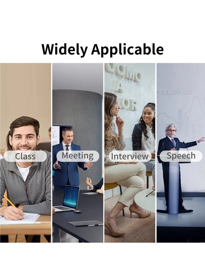 مسجل مشغل MP3 محمول، تقليل الضوضاء الذكي، التحكم الصوتي عالي الوضوح، قلم تسجيل ذو سعة كبيرة للقوارب - اللون: أسود - السعة: مسجل RC-08 + 32 جيجابايت - Image 3