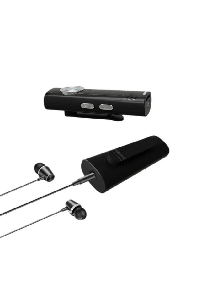 مسجل مشغل MP3 محمول، تقليل الضوضاء الذكي، التحكم الصوتي عالي الوضوح، قلم تسجيل ذو سعة كبيرة للقوارب - اللون: أسود - السعة: مسجل RC-08 + 32 جيجابايت - Image 5