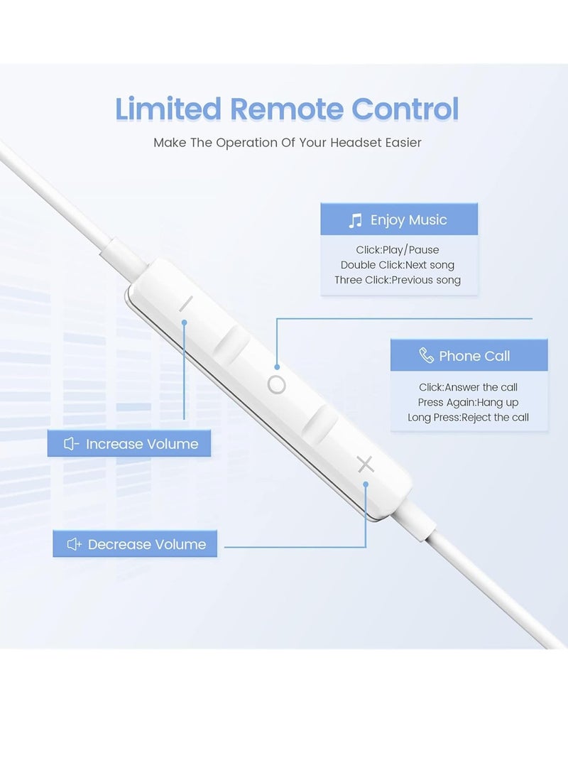 ELTRAZONE عبوة 2 - سماعات أبل / سماعات سلكية / سماعات آيفون / لايتنينغ [معتمدة من أبل MFi] مع ميكروفون مدمج وتحكم في مستوى الصوت متوافقة مع آيفون 7/8/X/11/12/13/14/برو/برو ماكس، تدعم جميع أنظمة iOS - Image 4