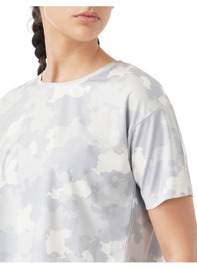 pump'd تي شيرت رياضي سادة للنساء (أبيض سماوي XXL) - Image 4