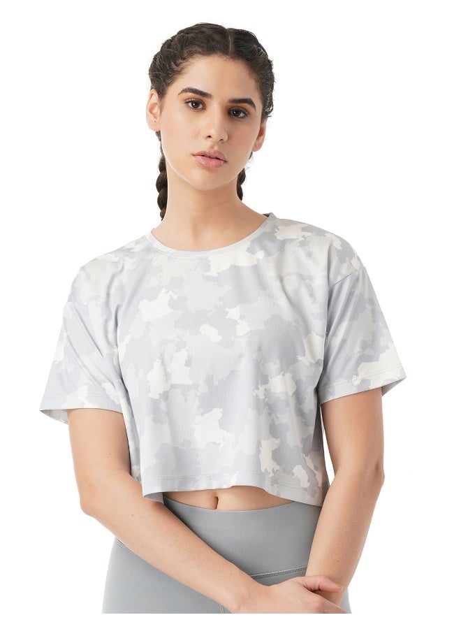 pump'd تي شيرت رياضي سادة للنساء (أبيض سماوي XXL) - Image 1