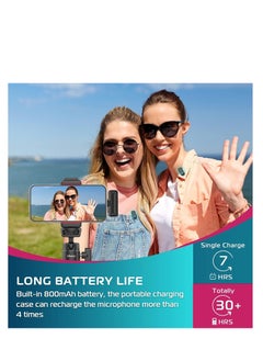 Ulanzi ULANZI J12 Wireless Lavalier Microphone For USB C Phone 2 In1 Plug Play Mic Ith Charging Case For Phone Video Recording Interview Youtubers Vloggers 20m Transmission Range  - Image 5