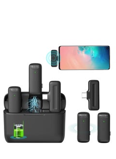 Ulanzi ULANZI J12 Wireless Lavalier Microphone For USB C Phone 2 In1 Plug Play Mic Ith Charging Case For Phone Video Recording Interview Youtubers Vloggers 20m Transmission Range  - Image 2