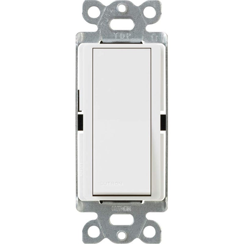 Lutron Claro 15 Amp Single-Pole Paddle Switch, CA-1PS-WH, White - Image 1