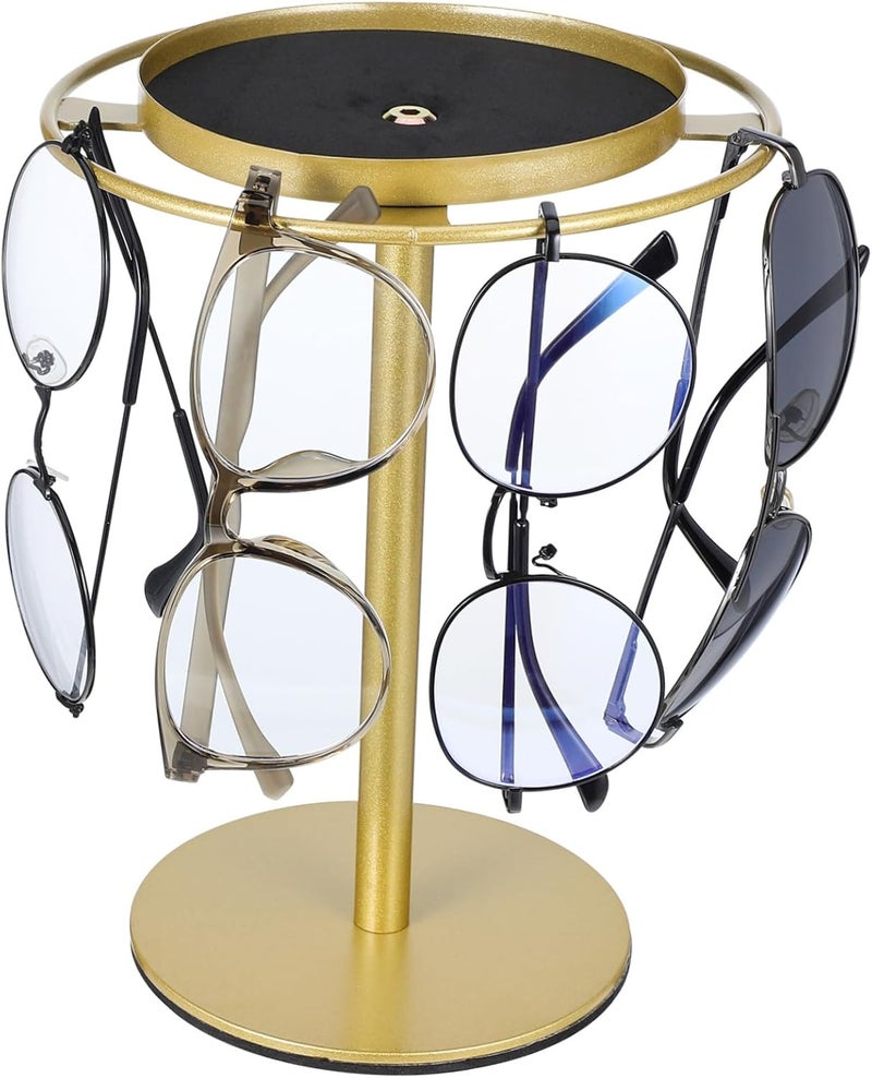 Ciieeo Sunglasses Display Rack with Storage Tray Elegant Glasses Holder Stand for Multiple Eyewear for Home Decor and Easy Access to Your Collection - Image 1