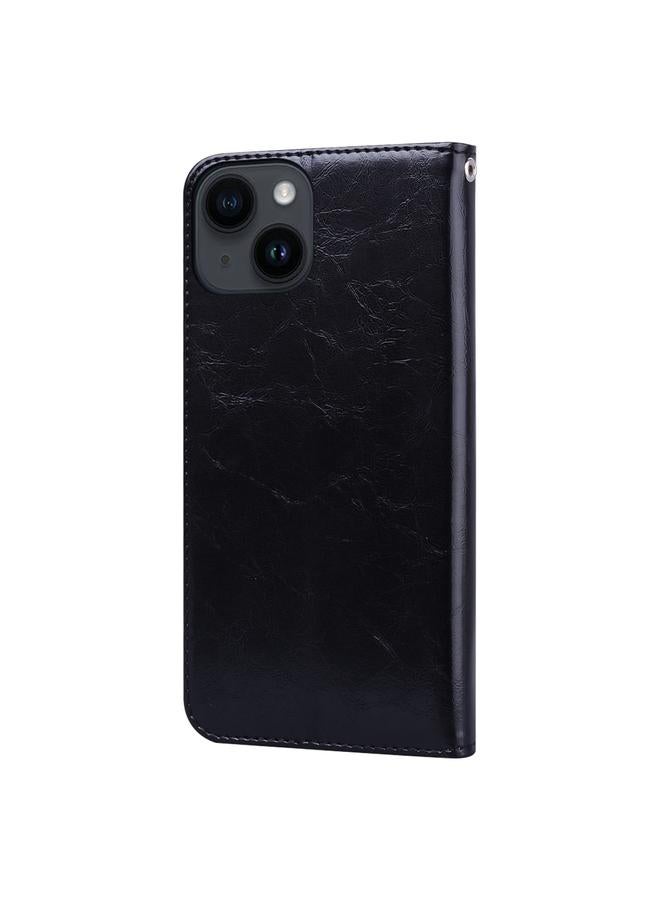 اس-توب جراب هاتف iPhone 14 مصنوع من الجلد بنسيج الشمع الزيتي - Image 3