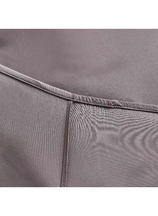 Home Box Opulent Luxe Solid Cotton Queen Fitted Sheet - 150x200+40 cm