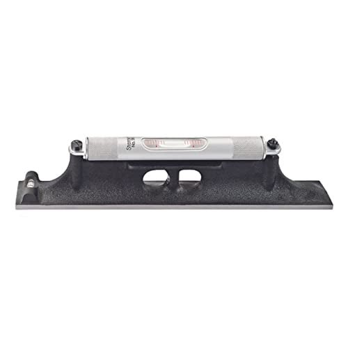 Starrett Machinists' Level with Ground and Graduated Main Vial - Ideal for Machine Shop and Tool Room Use - 12" Length, Cross Test Vial, Without Case - 98-12 - Image 1