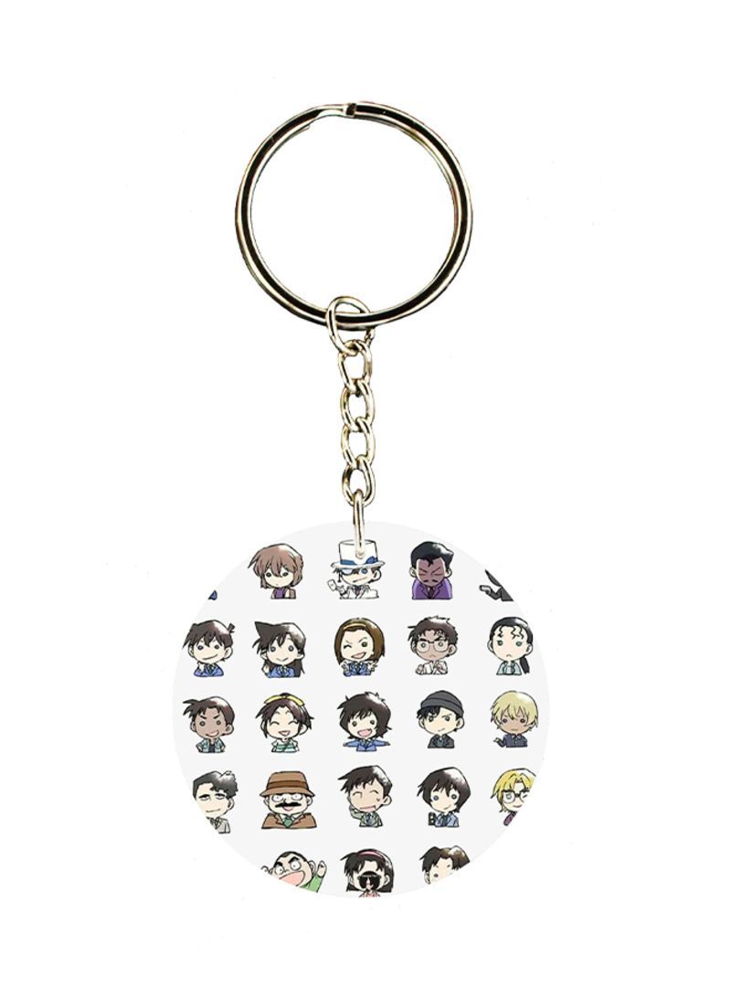 RKN Anime Detective Conan Characters Printed Keychain
