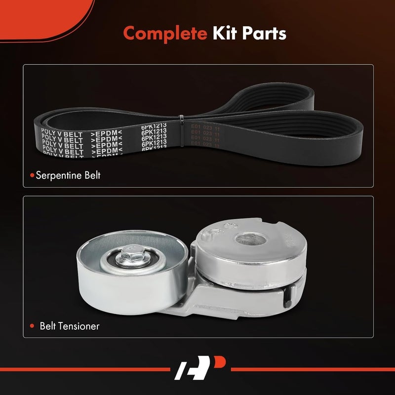 A-Premium Serpentine Belt Kit for Nissan Sentra 2007-2012 - Image 2