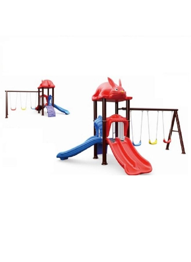 Kindergarten Rabbit Theme Children Outdoor Plastic Slide Playground Equipment Kids Amusement Park Sets with Swing for sale - pzsku/ZFB829D9303EE6BD5CBFBZ/45/_/1651730546/3af99ad5-f179-47f1-a174-de2c0e5703f6