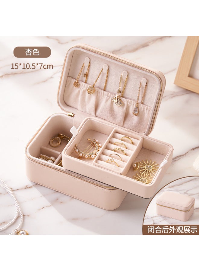 Multifunctional Double-layer Portable elry Storage Box Necklace Ring elry Storage elry Box Dustproof And Waterproof