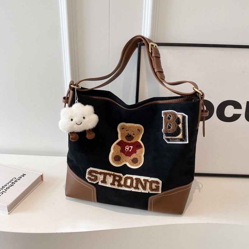 All-Matching Ins Retro Fashion Shoulder Bag Female 2023 Winter This Year Popular Korean Style Underarm Bag Tote Bag Fashion - Image 1
