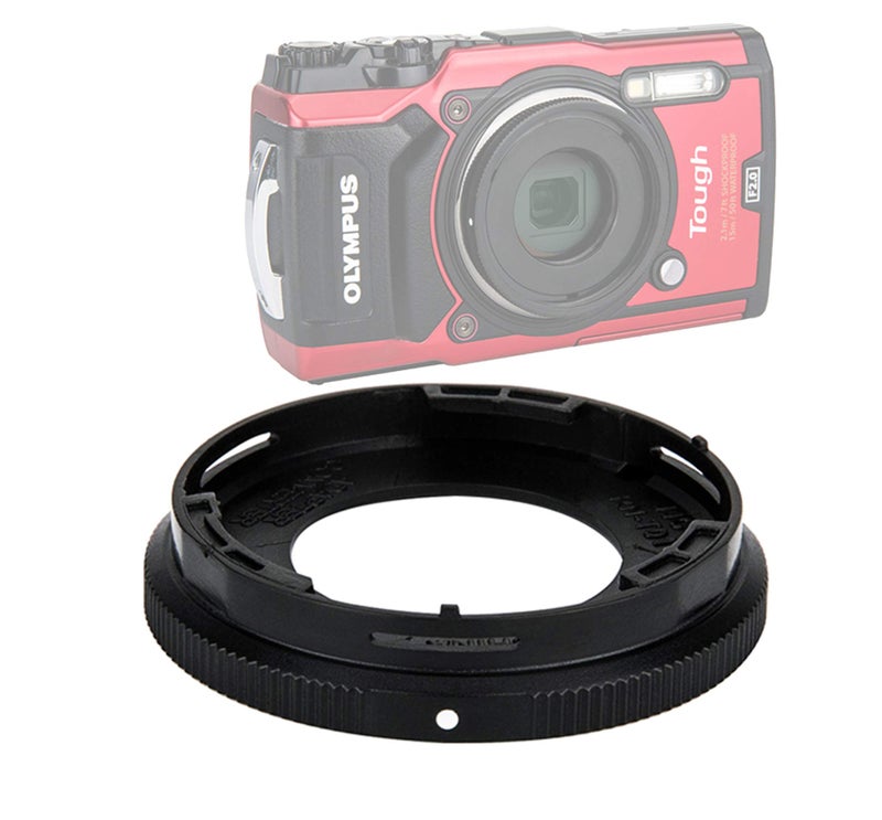 Fotasy JJC RN-T01 40.5mm Conversion Lens Adapter, Compaitible with Olympus Tough TG-1 TG-2 TG-3 TG-4 TG-5 TG-6 Digital Cameras, TG6 TG5 TG4 TG3 Filter Ring Converter, Replaces CLA-T01 Lens Adapter - Image 1