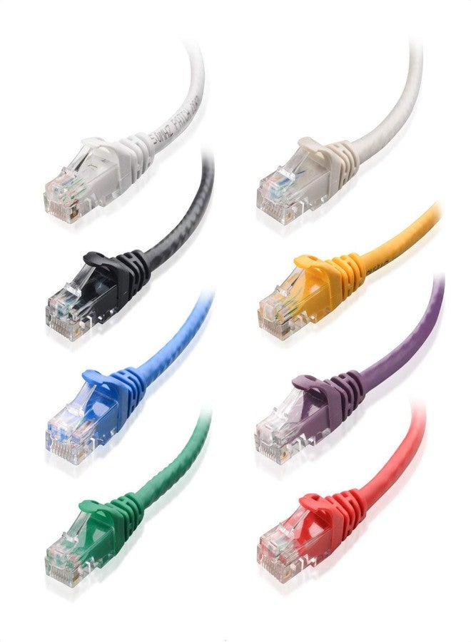 Cable Matters 8-Color Combo Snagless Cat5e Ethernet Cable 1 ft (Cat5e Cable, Cat 5e Cable) - Image 1