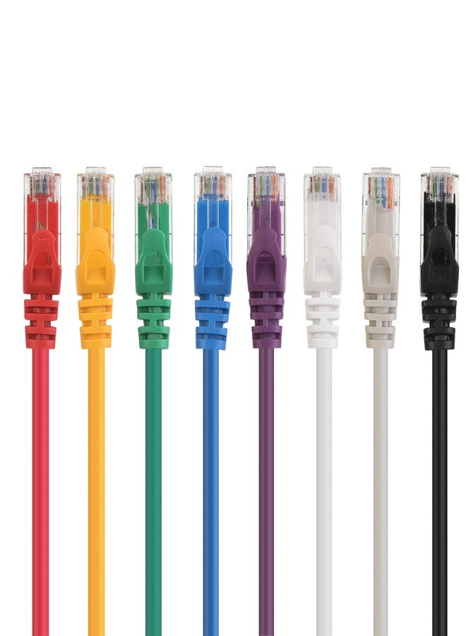 Cable Matters 8-Color Combo Snagless Cat5e Ethernet Cable 1 ft (Cat5e Cable, Cat 5e Cable) - Image 2