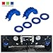 BUNKER INDUST BUNKER INDUST D Ring/Shackle Isolator Kit,1 Pair Blue D-Ring Isolator and 4 Pcs Washers Dring Cover Fit for 3/4" - Image 2