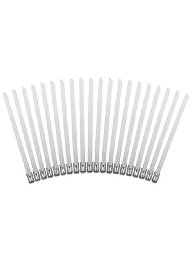 Stainless Steel Self Locking Heavy Duty Cable Zip Ties 100pcs Corrosion Resistant
