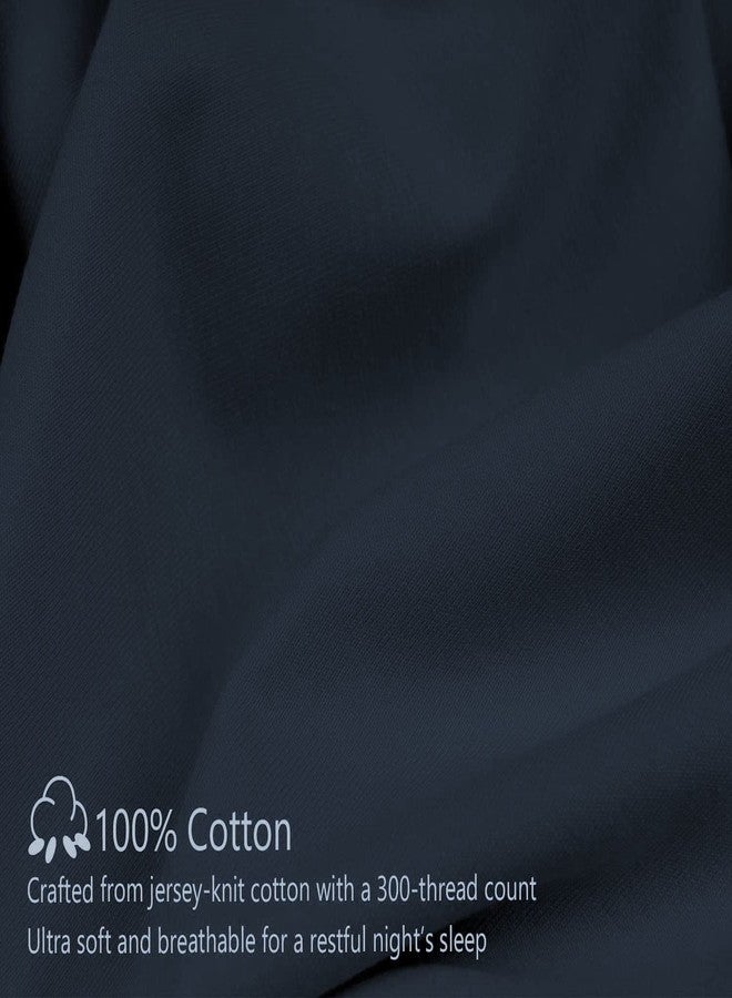 Texlux وسادة حمل على شكل حرف U من تيكسلوكس، بغطاء قطني بسحاب، لون أزرق داكن - Image 3
