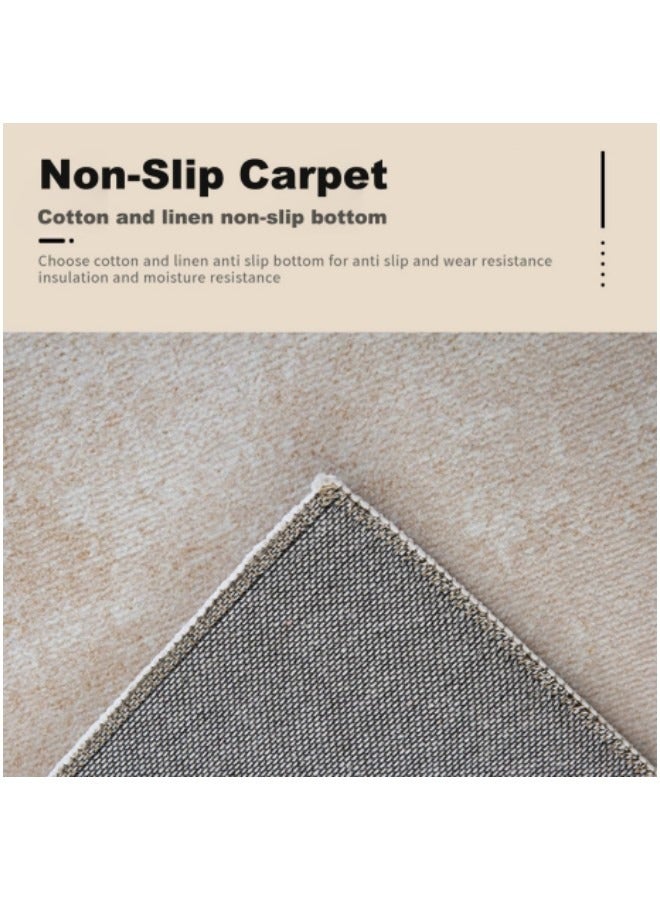 GGEROU Cream Area Rug for Bedroom Living Room, Water-proof Modern Large Rug Non-Slip Carpet Multisize Geometric Pad Oriental Mat 200 x 300cm - Image 3