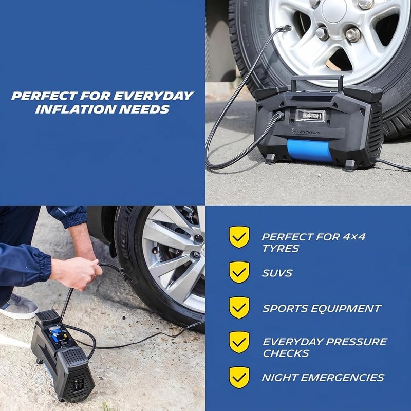 Michelin twin piston tyre inflator 220v heavy duty - Image 3