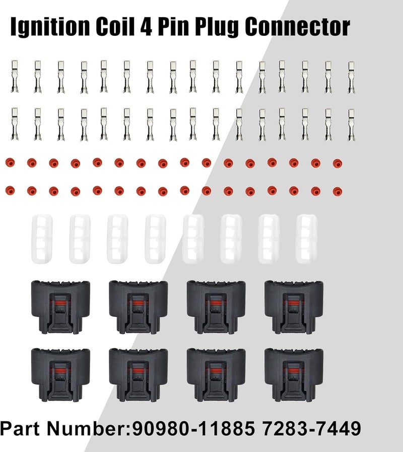 FZJDSD 8PCS Ignition Coil Plug Connector Kit for Toyota & Lexus - Image 4
