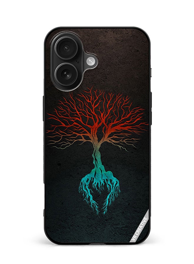 VR CREATIVE Protective Case Cover For Apple iPhone 16 Plus Tree Design Multicolour