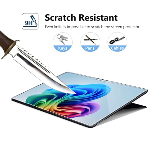 Megoo Crystal Sense Screen Protector for Surface Pro 12 inch (2025), Ultra-Thin 9H Glass, HD Transparency, High Touch Sensitivity, Case Friendly, Smudge-Resistant, 2 Pack - Image 3