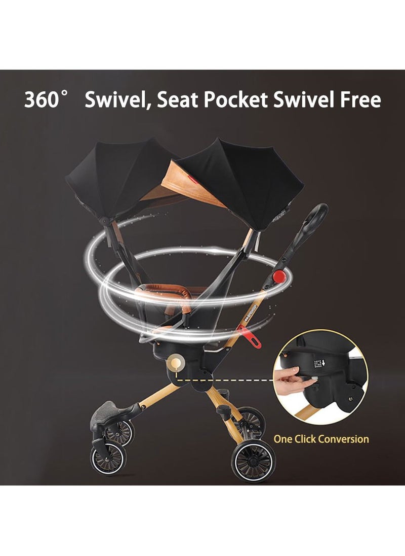 baobaohao - V5-B Baby Stroller, Lightweight Travel Stroller, Ultra-Compact Fold & Airplane Ready Stroller for Toddlers,  Large Canopy - Image 1