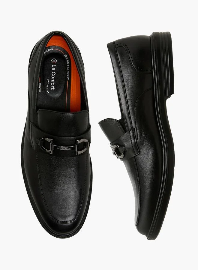 لو كونفورت Men Leather Slip-On Loafers