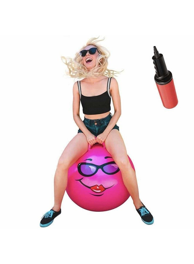 WALIKI Hop Ball for Adults 13-101 | Hippity Hop | Hopping Jumping Ball | Sit & Bounce Ball | Pink 29” - Image 1