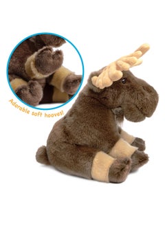 VIAHART Viahart Martin The Moose Soft Plush Toy for Kids | Huggable Stuffed Animals| Fluffy Toys for Baby, Children, Toddler | Polyester Fabric | Polypropelene Filling | Recommended Age 3+  - Image 5