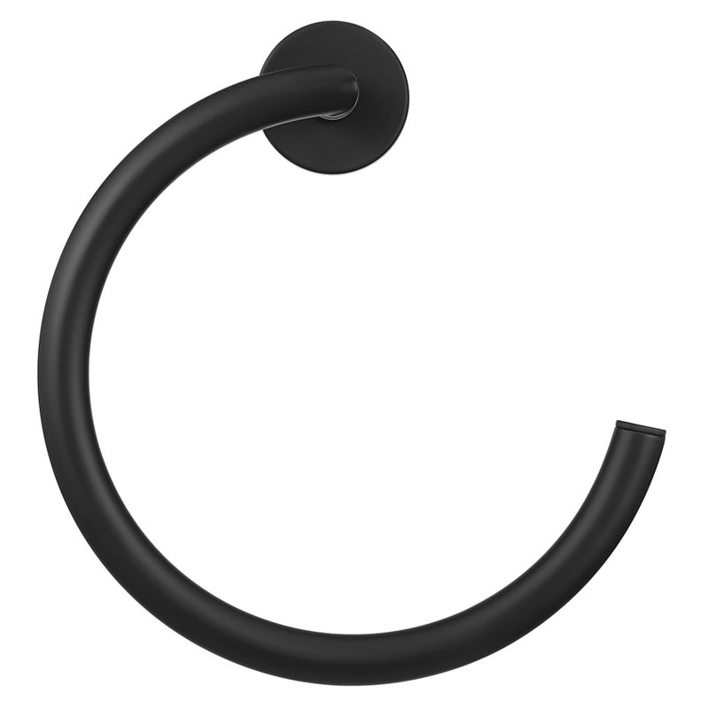 Stainless Steel Towel Ring Hanger Contemporary Design Easy Install Bathroom Accessory - Image 2