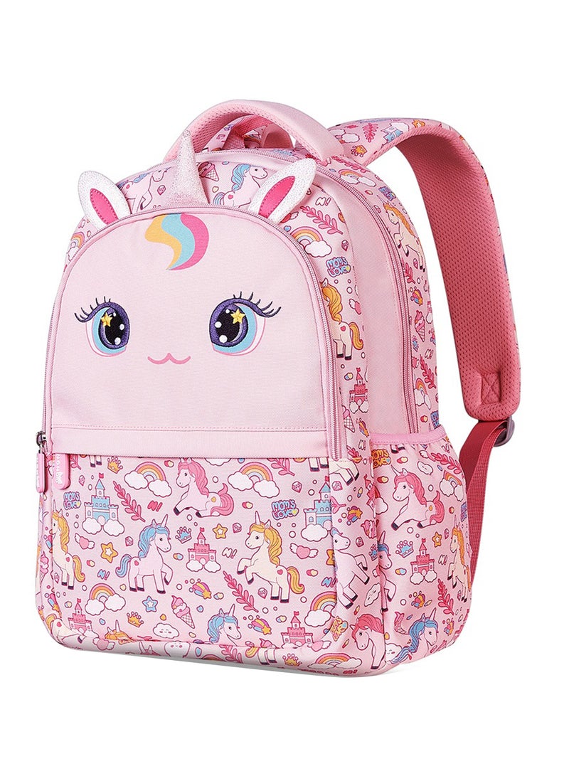 Nohoo Kids 16 Inch School Bag Unicorn - Pink - Image 1