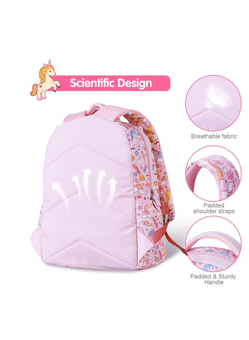 Nohoo Kids 16 Inch School Bag Unicorn - Pink - Image 3