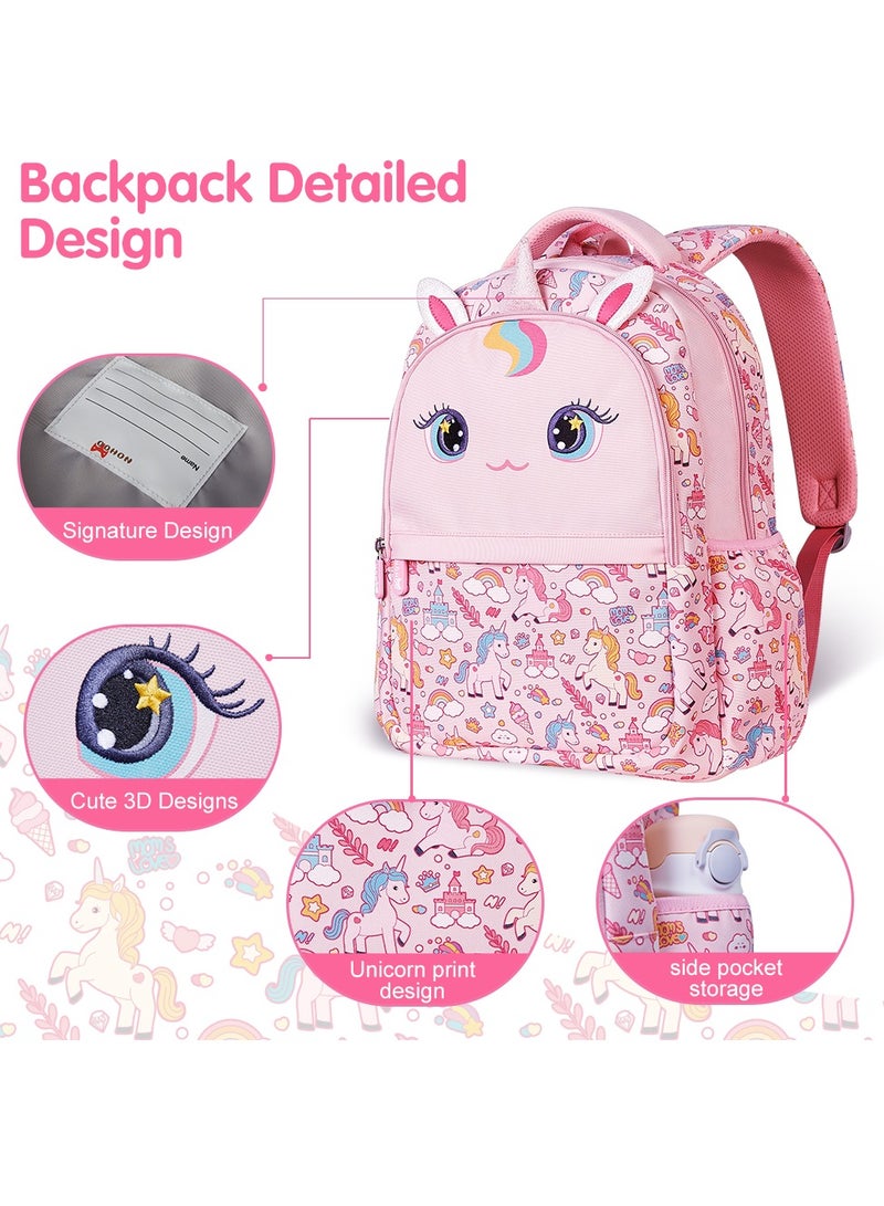 Nohoo Kids 16 Inch School Bag Unicorn - Pink - Image 4