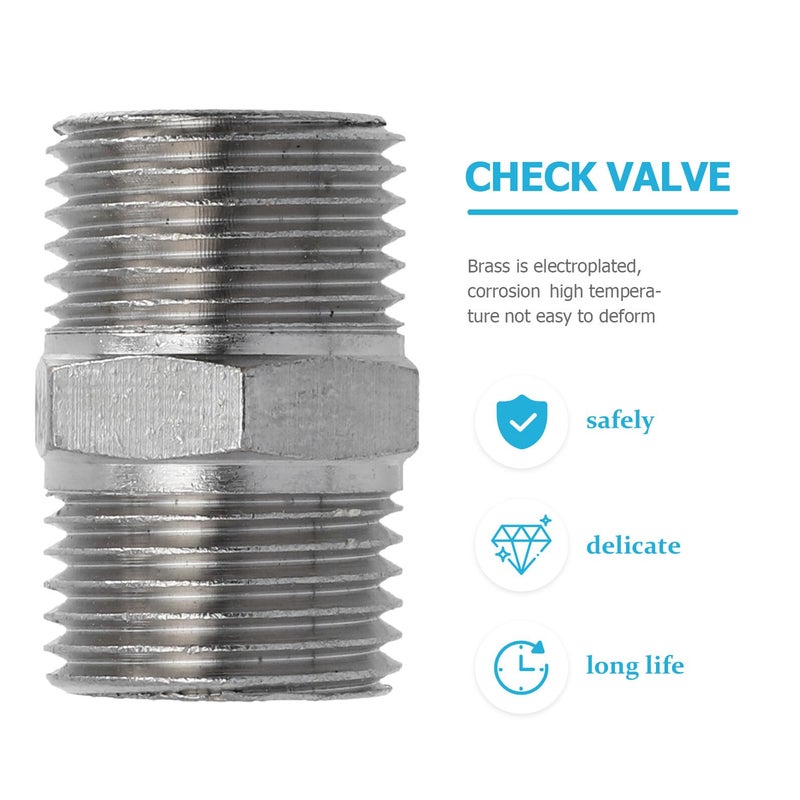 2Pcs Copper Electroplated One Way Water Check Valves For Toilet Water Heater Backflow Prevention - Image 3