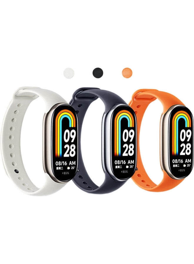 Stiger Compatible With Xiaomi Band 8 Strap, Xiaomi Band 9/8 Wristband, Sports Band 8 Universal Nfc Version, Replacement Strap For Men And Women, Vintage White - Image 3