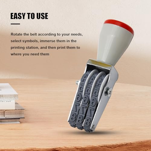 EATAKWARD 3 Digit Number Stamp,Adjustable Digit Rubber Changeable Number Stamp Numerical Multi- Functional Creative Price Tag Rotating Symbol Business - Image 3