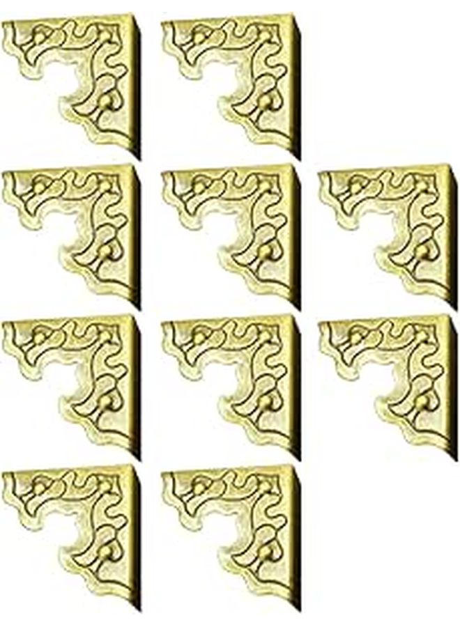 VALICLUD 20 Pcs Bronze Corner Guards Three Sides Edge Protectors Wood Furniture - Image 1
