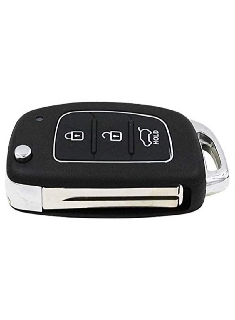 Folding Smart Car Key, 3 ons Keyless Entry Remote Case, Replacement Remote Car Key key Shell Repair for Mistra Hyundai HB20 SANTA FE IX35 IX45 Key Cover Case - Image 2