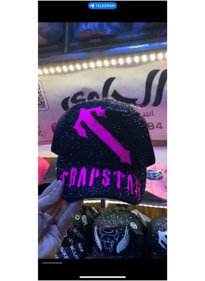 Generic - Stylish and comfortable, the Black and Purple Stress Cap is perfect for everyday wear. Its sleek design combines functionality with a modern aesthetic to elevate your look. - Image 1