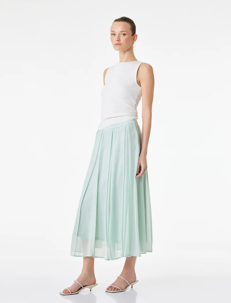 كوتون Midi Chiffon Skirt