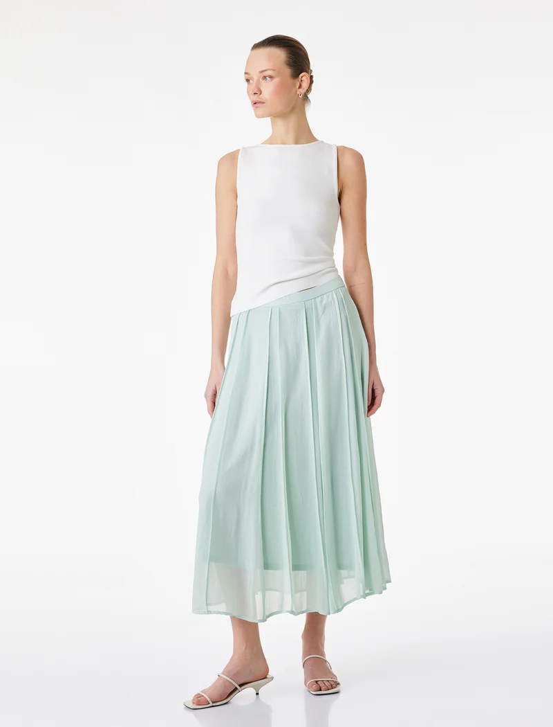 كوتون Midi Chiffon Skirt