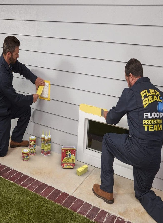 Flex Tape Flood Protection, 3.75 in x 50 ft, MAX, Waterproof Rubberized Tape, Removable, Use on Windows, Doors, Garage Doors, Casings, Thresholds, Conduits, Vents, Ducts - Image 4