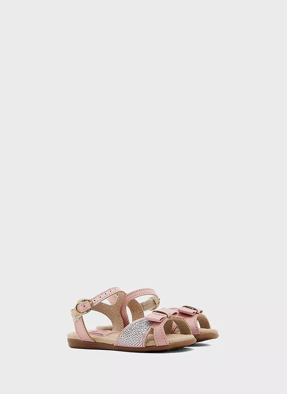 MOLEKINHA MOLEKINHA Sandals with Back strap For Infant Girls, Pink